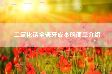 二氧化锆全瓷牙成本的简单介绍