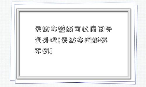 无纺布壁纸可以应用于室外吗(无纺布墙纸好不好) 无纺布壁纸可以应用于室外吗(无纺布墙纸好不好)