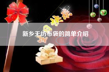 新乡无纺布袋的简单介绍