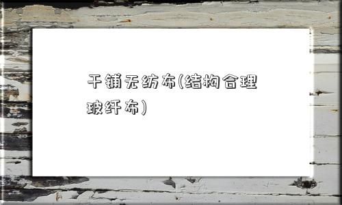干铺无纺布(结构合理玻纤布)