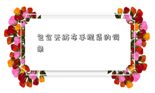 包含无纺布手提袋的词条