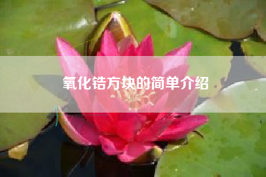 氧化锆方块的简单介绍
