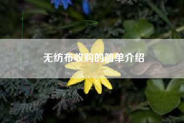 无纺布收购的简单介绍