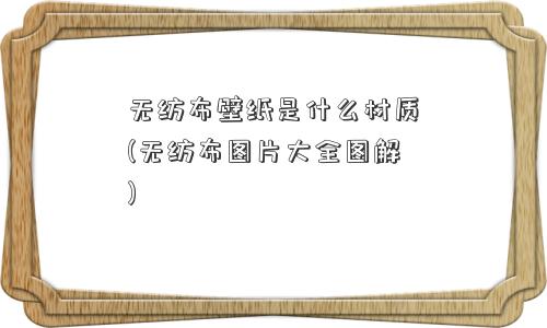 无纺布壁纸是什么材质(无纺布图片大全图解) 无纺布壁纸是什么材质(无纺布图片大全图解)