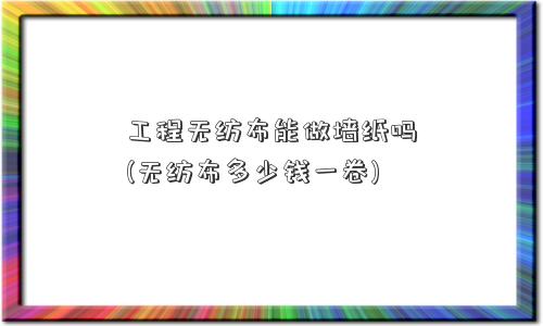 工程无纺布能做墙纸吗(无纺布多少钱一卷)