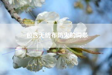 包含无纺布防火的词条
