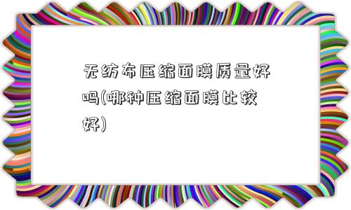 无纺布压缩面膜质量好吗(哪种压缩面膜比较好) 无纺布压缩面膜质量好吗(哪种压缩面膜比较好)