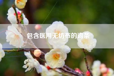 包含医用无纺布的词条