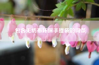 包含无纺布环保手提袋的词条