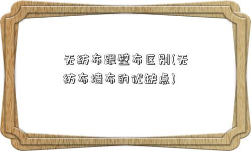 无纺布跟壁布区别(无纺布墙布的优缺点)