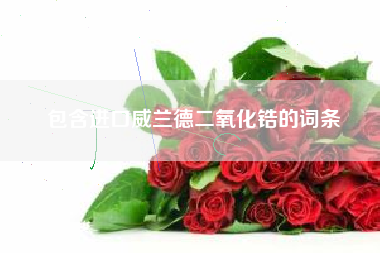 包含进口威兰德二氧化锆的词条