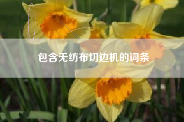 包含无纺布切边机的词条