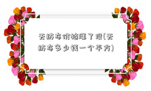 无纺布价格涨了没(无纺布多少钱一个平方) 无纺布价格涨了没(无纺布多少钱一个平方)