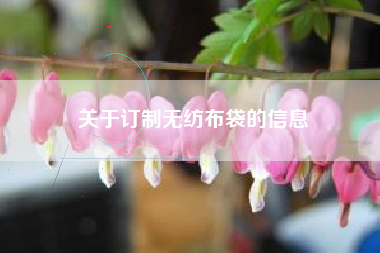 关于订制无纺布袋的信息