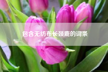 包含无纺布长颈鹿的词条