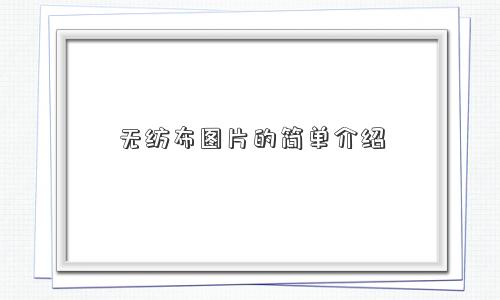 无纺布图片的简单介绍 无纺布图片的简单介绍