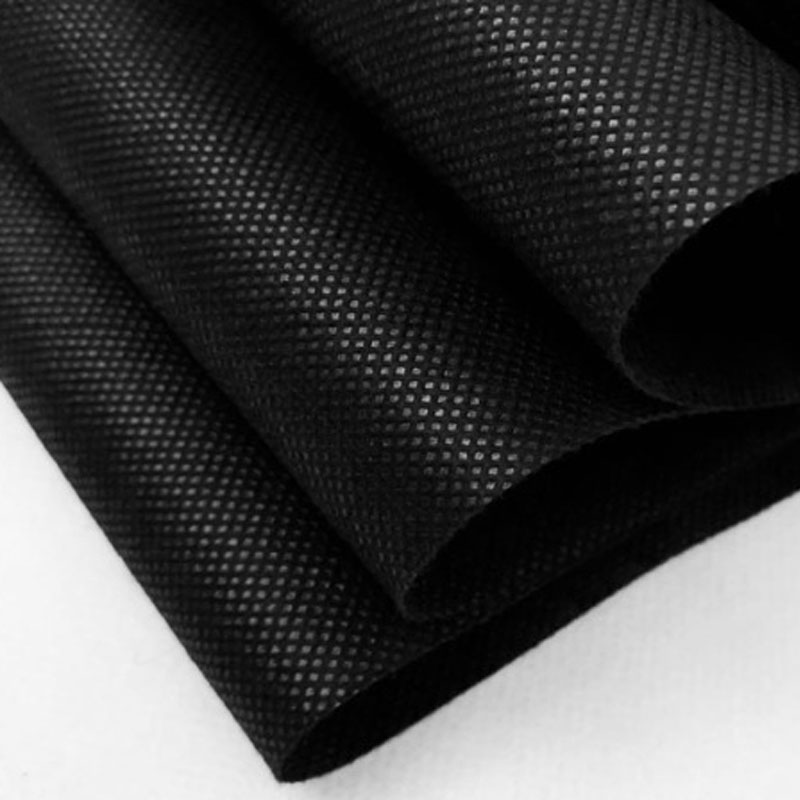 厂家直供黑色无纺布 沙发底布用50克60g纺粘丙纶黑色无纺布