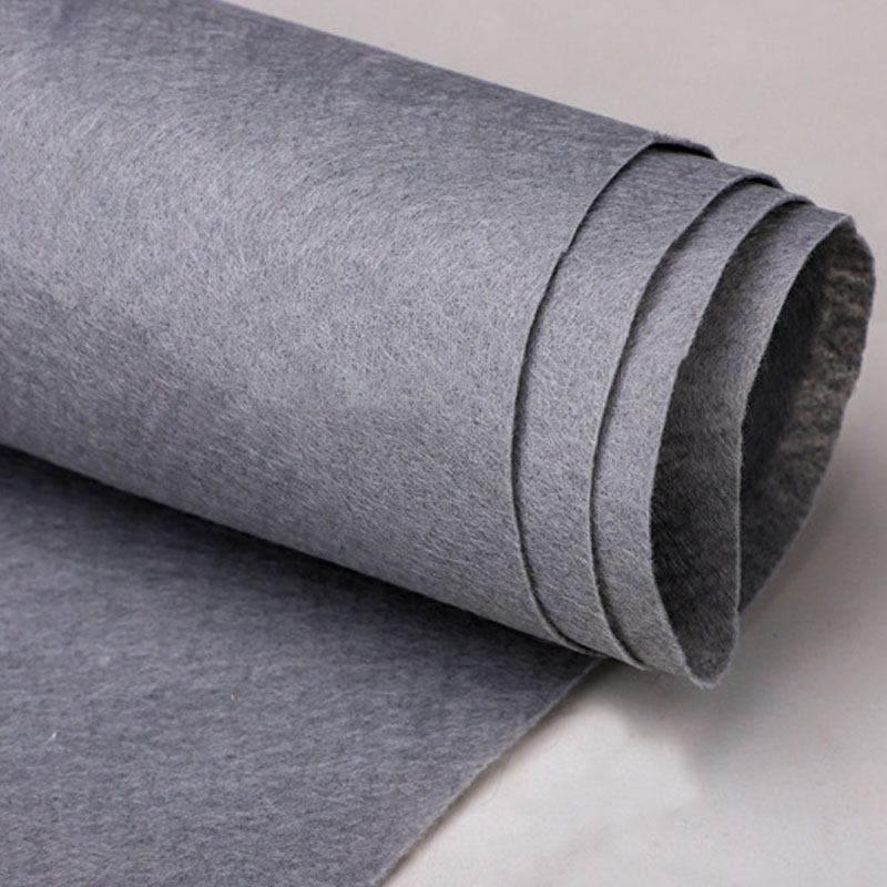 黑灰色丙纶针刺无纺布床垫座椅底布服装内衬布弹簧包面料沙发酷布