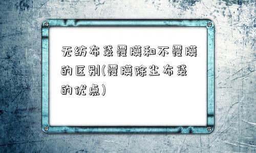 无纺布袋覆膜和不覆膜的区别(覆膜除尘布袋的优点)