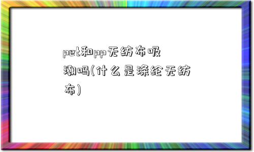 pet和pp无纺布吸潮吗(什么是涤纶无纺布)