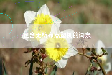 包含无纺布点塑机的词条